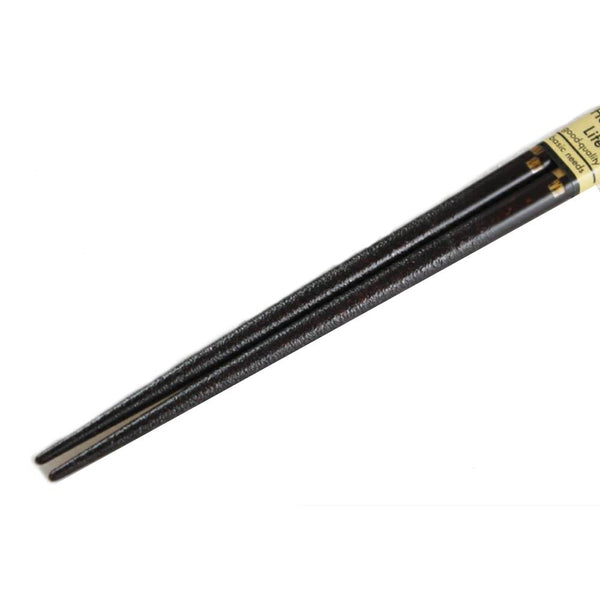 Aoba Dishwasher Safe Wooden Chopsticks Checkered Black & Gold 23cm