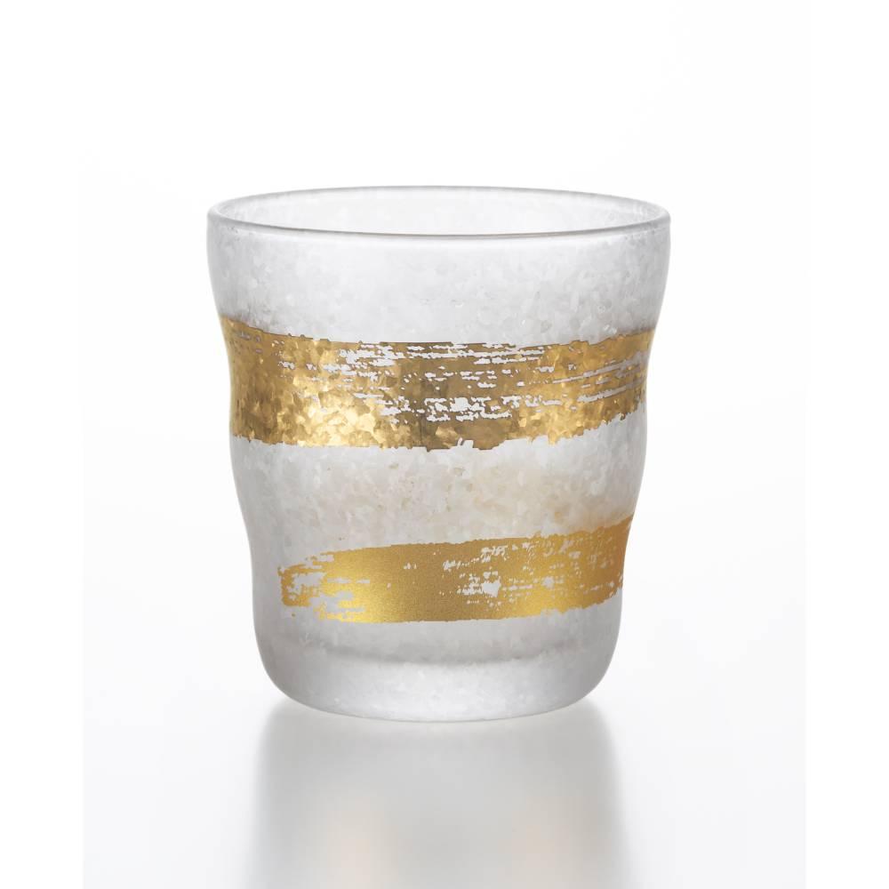 Aderia Premium Gold Pattern Frosted Old Fashioned Rocks Glass 335ml