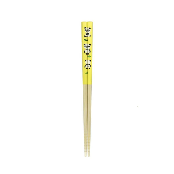 Bamboo Kid's Chopsticks With Case Dishwasher Safe Panda Design 19.5cm
