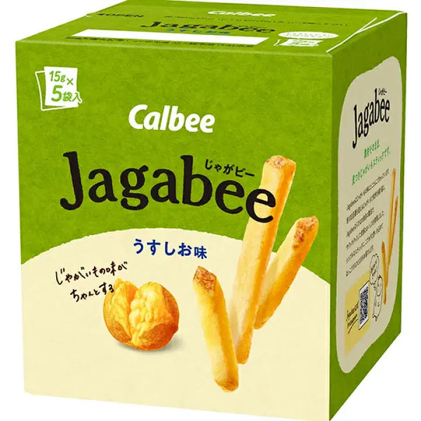 Calbee Jagabee Potato Sticks Snack Lightly Salted (Pack of 5)