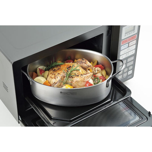 Enjuku Oval Two Handle Stock Pot Ovensafe Pan 28cm 4.3L