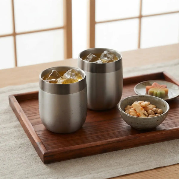 Enzo Stainless Steel Double-Wall Wide-Mouth Drinking Cup Tumbler 260ml