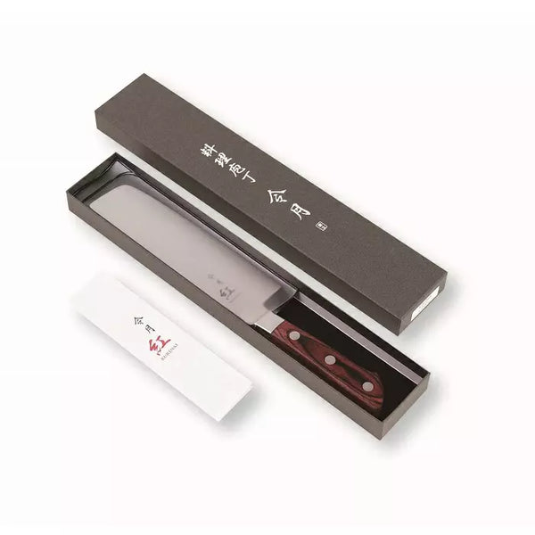 Fuji Kurenai Nakiri Knife Molybdenum Vanadium Vegetable Knife 165mm