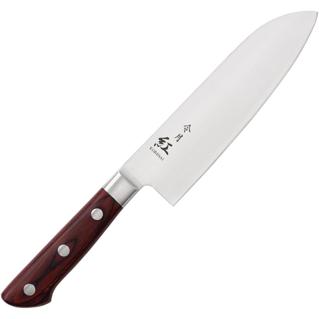 Fuji Kurenai Santoku Knife Molybdenum Vanadium All-Purpose Knife 170mm