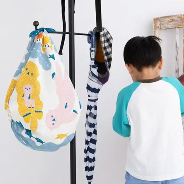 Furoshiki Sea Otter Large Cotton Wrapping Cloth 100cm