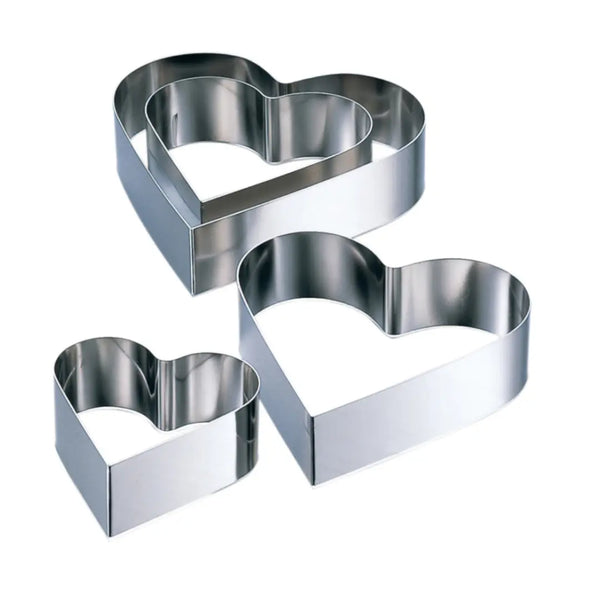 Heart Shaped Pastry Ring Stainless Steel Cake Mousse Mold