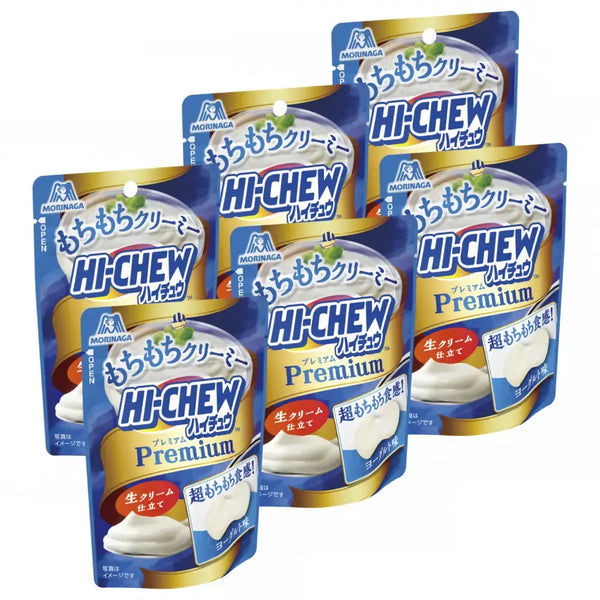 Hi-Chew Premium Yogurt Flavor Soft Chewy Candy 32g (Pack of 6)
