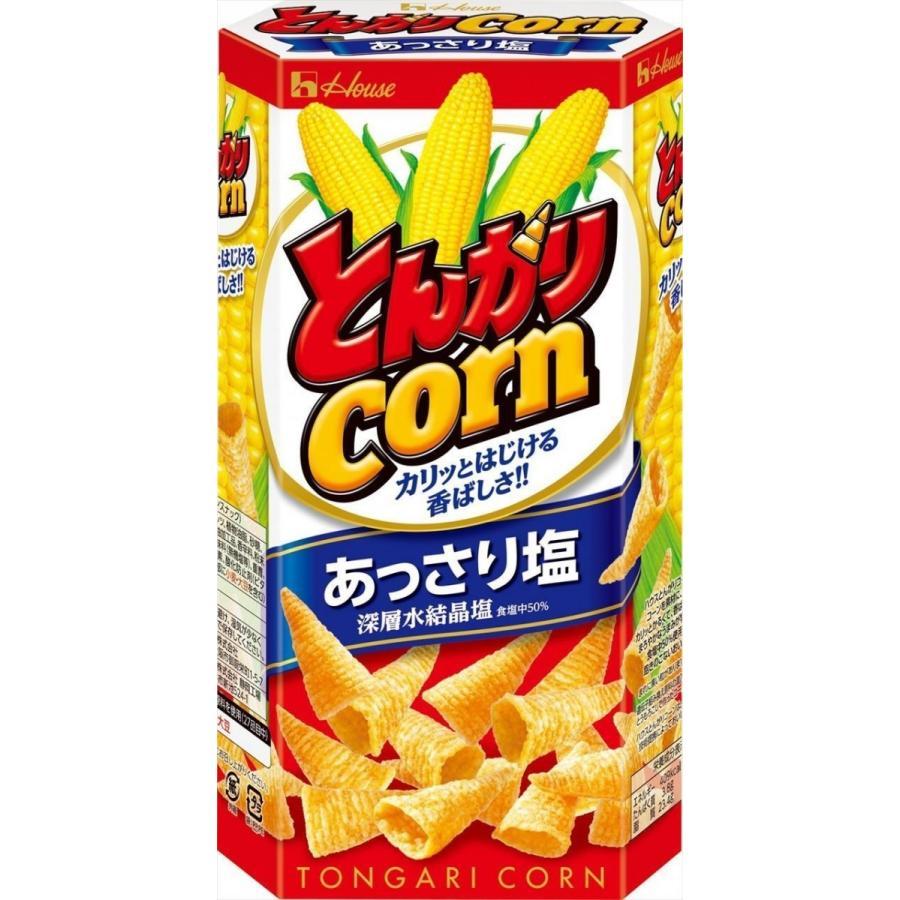 House Tongari Corn Japanese Cone Shaped Chips Lightly Salted (Pack of 6)