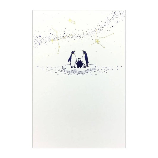 July Seasonal Foil Stamped Postcard Starry Night Design