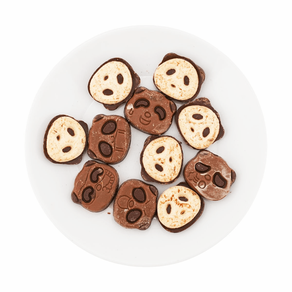 Kabaya Sakusaku Panda Milk & Dark Chocolate Cookies 47g (Pack of 3)