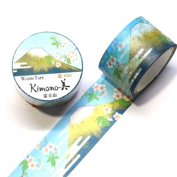 Kamiiso Kimono Washi Tape Mount Fuji Pattern Masking Tape