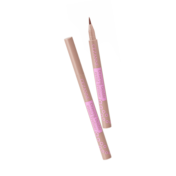 Cezanne Drawing Double Eyelid Liquid Eyeliner Brown / Greige