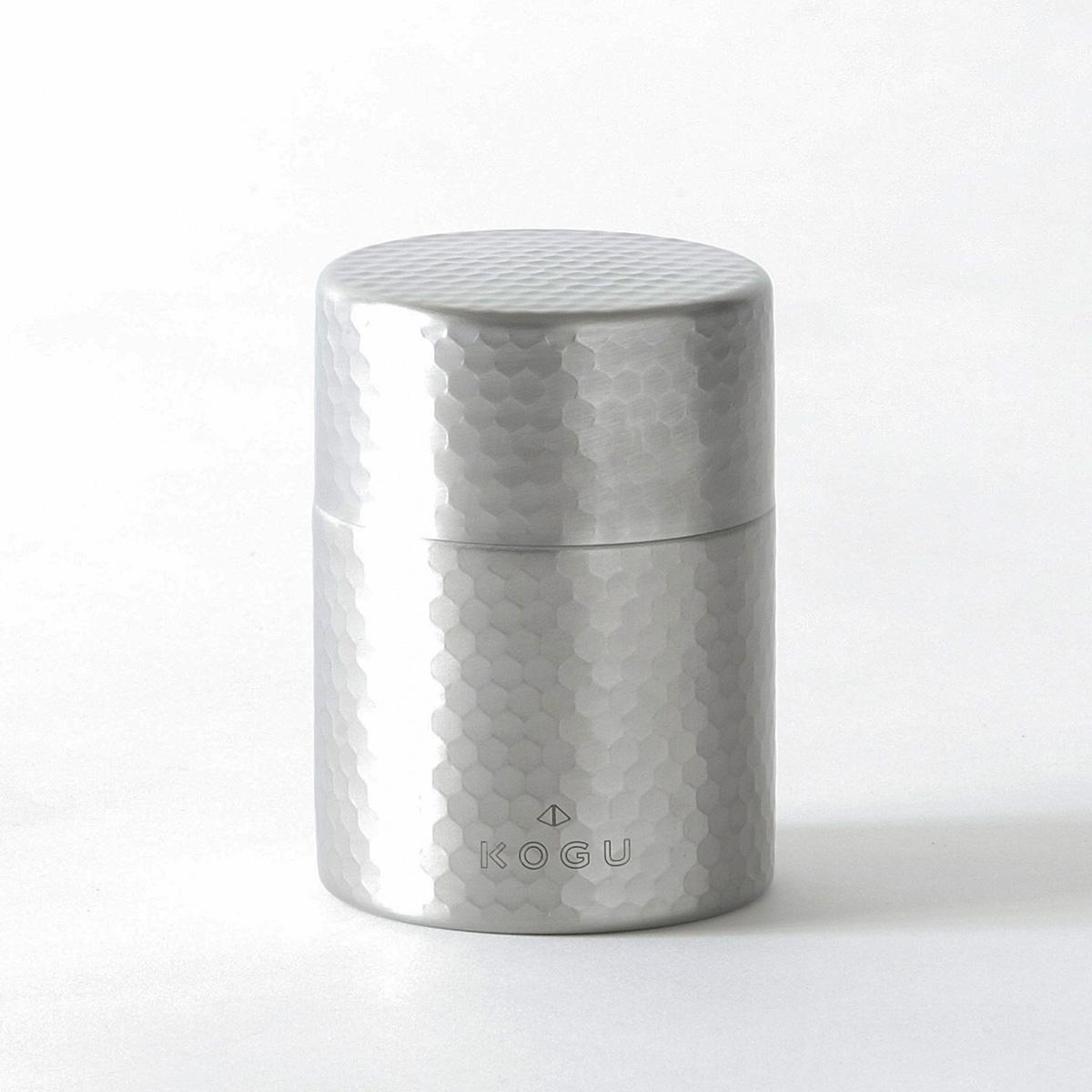 Kogu Stainless Steel Tea Caddy Stylish Tea Ceremony Canister 10.8cm