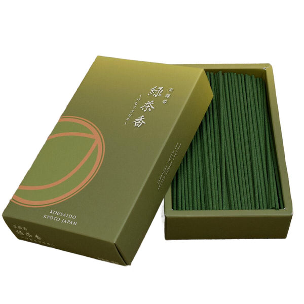 Kousaido Kyoto Low Smoke Matcha Green Tea Incense Sticks 70g