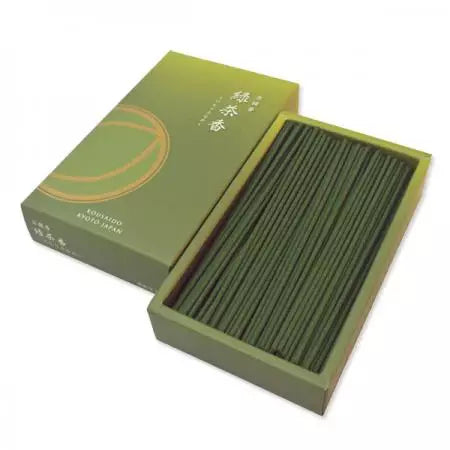 Kousaido Kyoto Low Smoke Matcha Green Tea Incense Sticks 70g