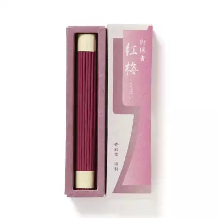 Kousaido Red Plum Fragrant Floral Japanese Incense Sticks 20g