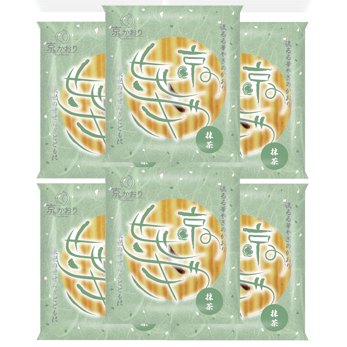 Kyo Kaori Matcha Cream Zig Zag Sandwich Cookie (Pack of 6)