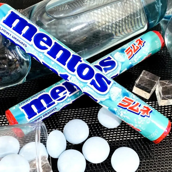 Mentos Chewy Dragees Japanese Ramune Soda Soft Candy (Pack of 6)