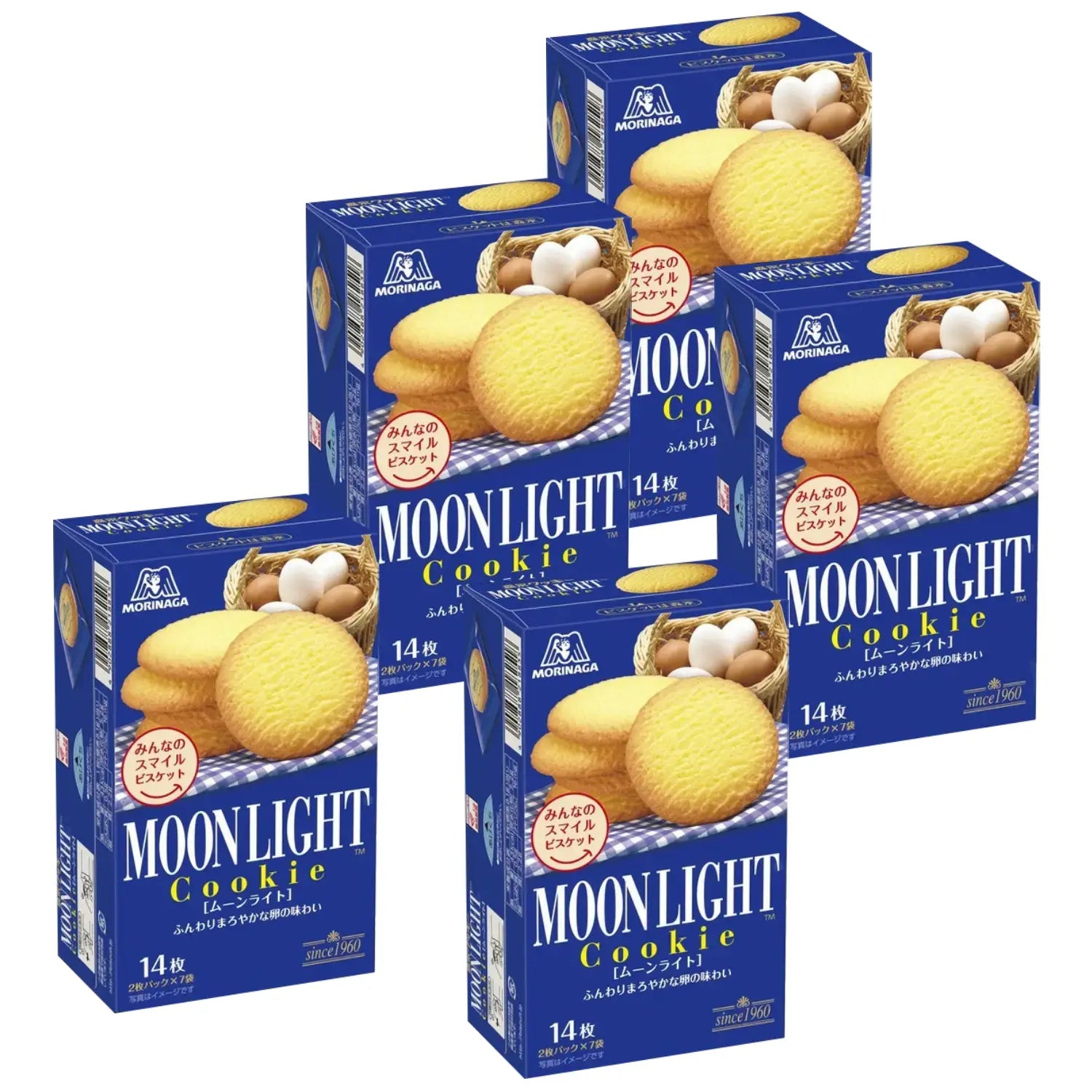 Morinaga Moonlight Butter Cookies Buttery Biscuit (Pack of 5)
