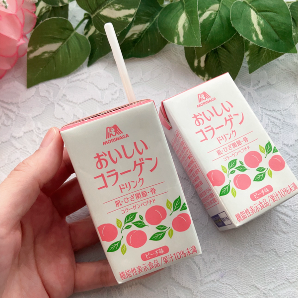 Morinaga Oishi Collagen Drink Peach Flavor (Pack of 12)
