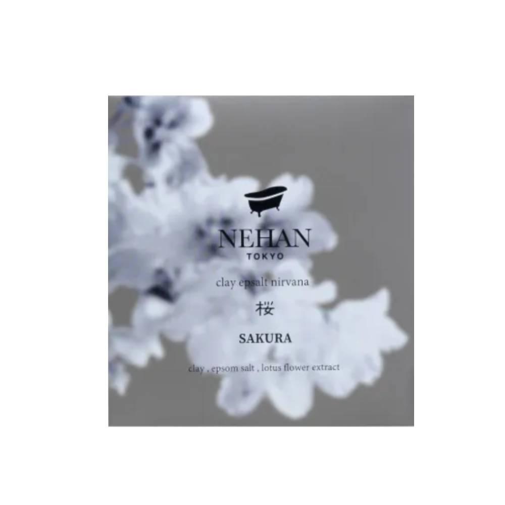 Nehan Tokyo Clay Bath & Bath Salts Cherry Blossom Blend 100g