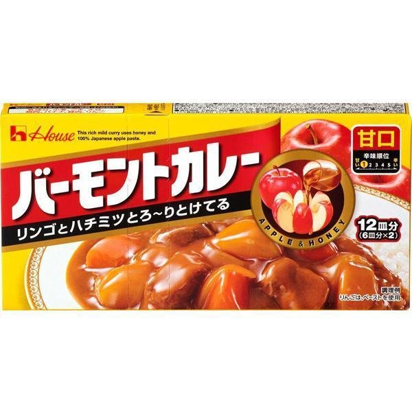 House Foods Vermont Japanese Curry Roux Sauce Mild 230g