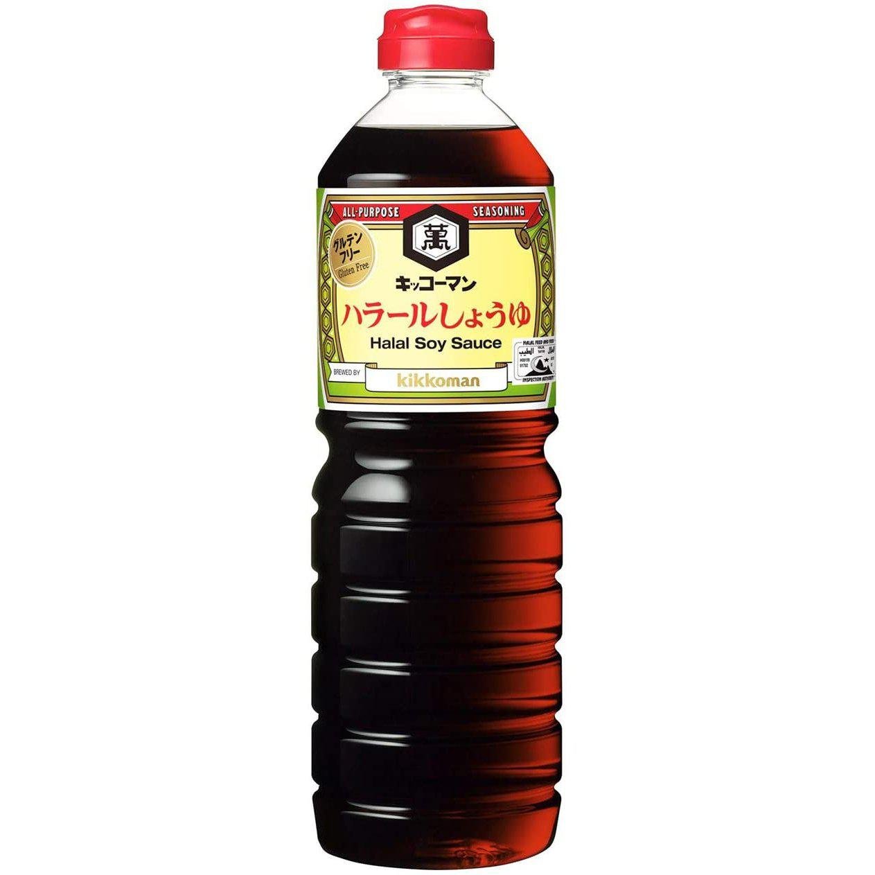 Kikkoman Halal and Gluten-Free Japanese Soy Sauce 1L