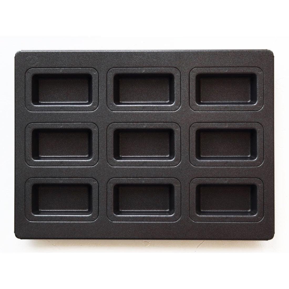 Matsunaga Financier Cake Mold (Nonstick Teflon-Coated Financier Pan) 9 Wells