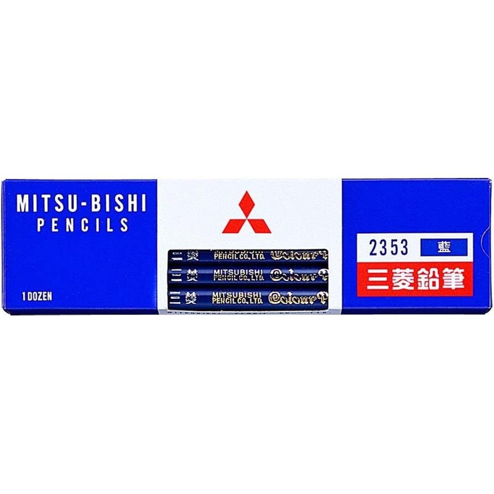 uni Mitsubishi Colored Pencils Prussian Blue Color 12 Pieces