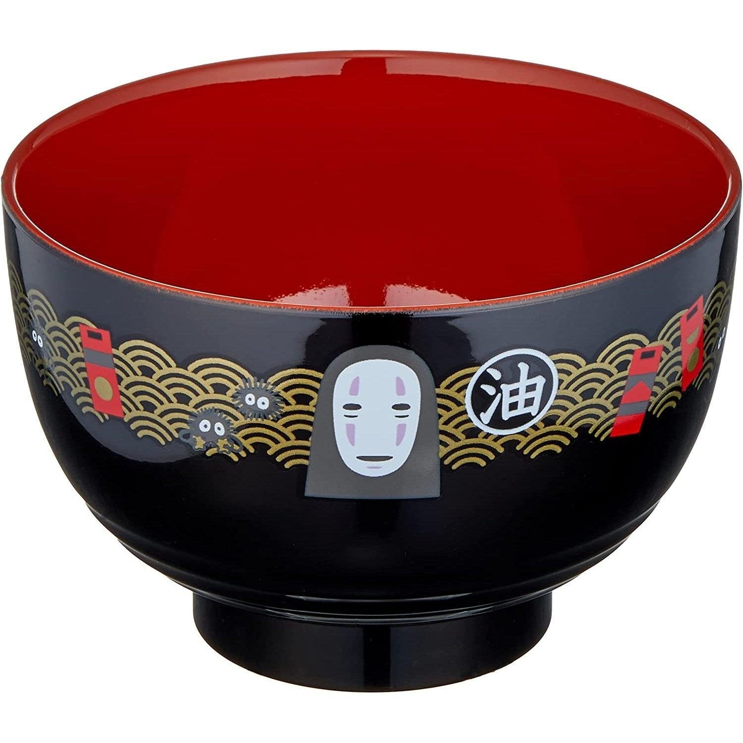 Skater Japanese Plastic Bowl Kaonashi (No-Face Spirited Away) Design N2-A