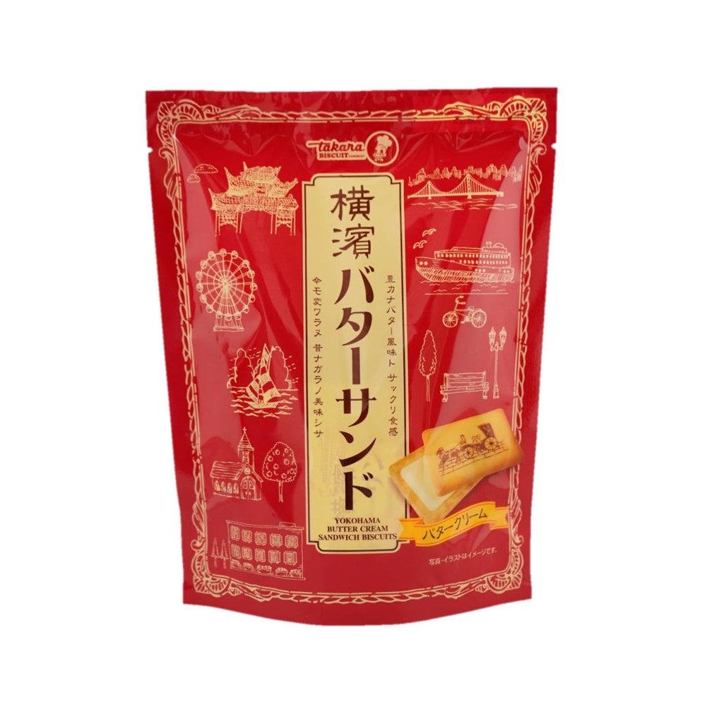 Takara Biscuit Yokohama Butter Cream Sandwich Biscuits 72g (Pack of 3)