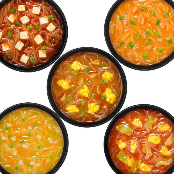 Hikari Miso Instant Hot and Spicy Harusame Soup Assortment 10 Packets