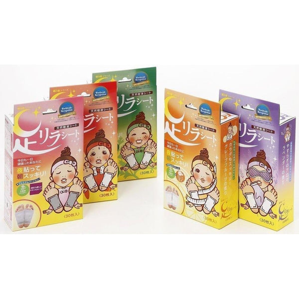 Kinomegumi Ashirira Foot Care Relax Sheet Japanese Mugwort 30 Sheets