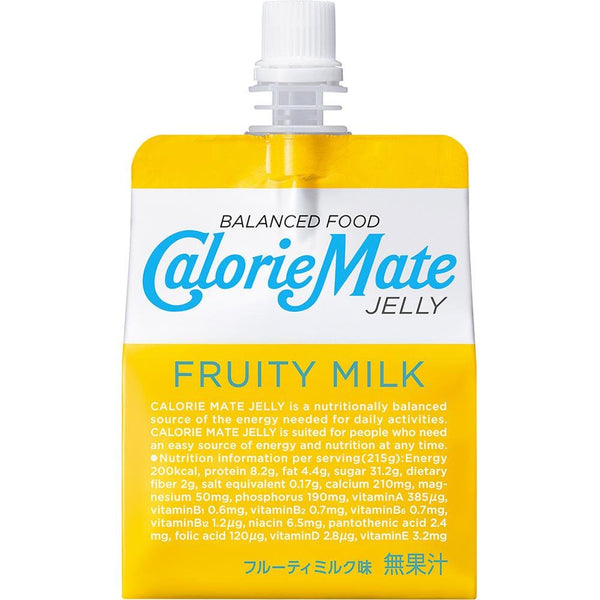 Otsuka Calorie Mate Jelly Balanced Nutrition Jelly Drink Fruit Milk 215g × 6 Units