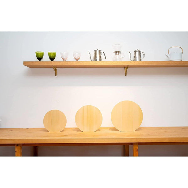 Umezawa Round Hiba Cypress Wooden Cutting Board
