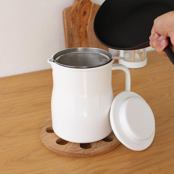 Noda Horo Enamel Oil Filter Pot 800ml