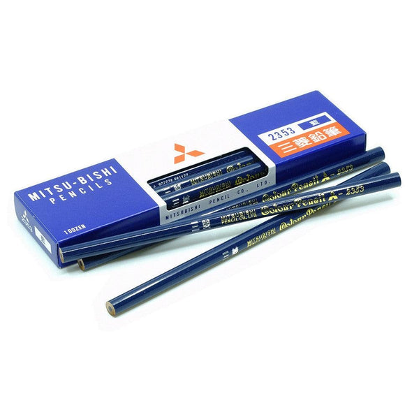 uni Mitsubishi Colored Pencils Prussian Blue Color 12 Pieces