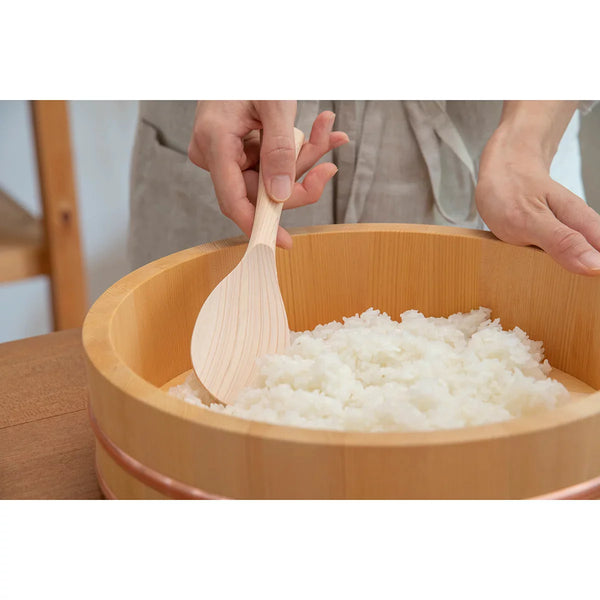 Umezawa Hinoki Rice Paddle Japanese Cypress Wood Rice Scoop