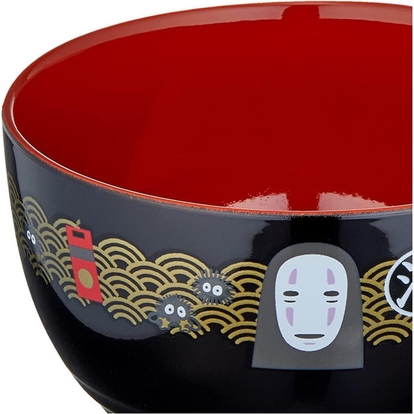 Skater Japanese Plastic Bowl Kaonashi (No-Face Spirited Away) Design N2-A