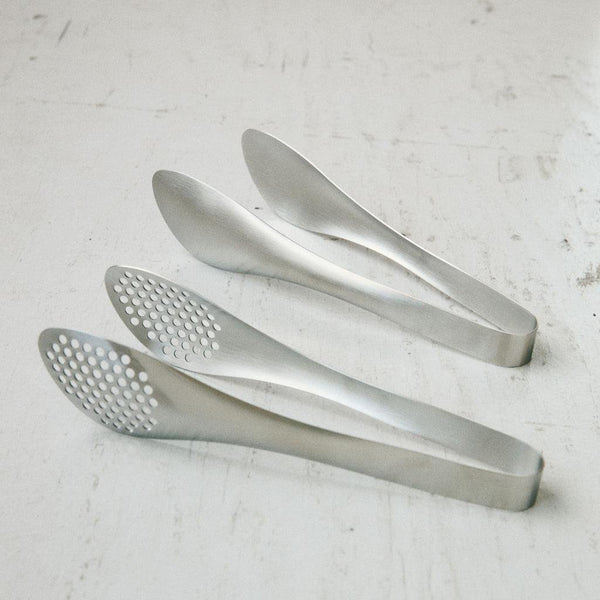 Sori Yanagi Stylish Slotted Metal Tongs