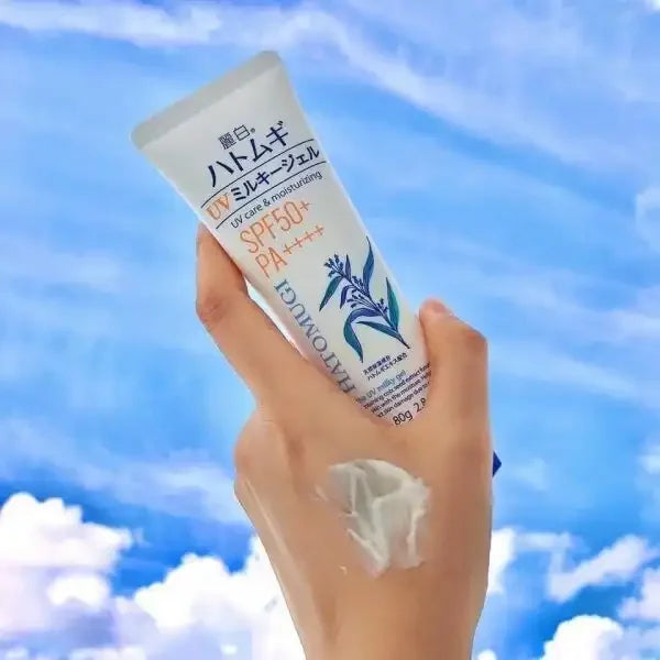Reihaku Hatomugi Sunscreen The UV Milky Gel SPF50+ 80g