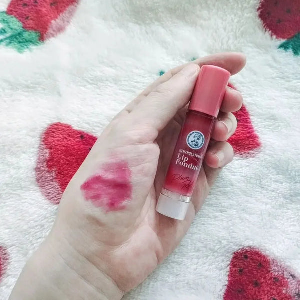 Rohto Mentholatum Lip Fondue Plum Red Moisturizing Lip Gloss 3.2g