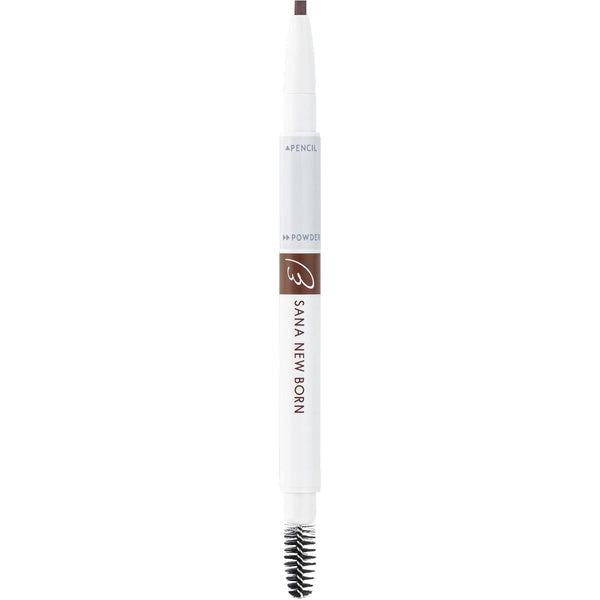 SANA NewBorn W Brow EX Eyebrow Pencil, Powder and Brush - B10