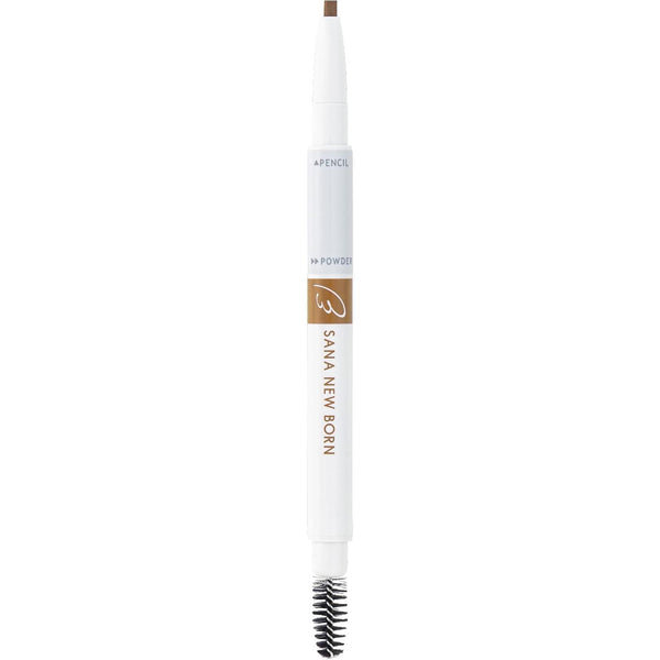 SANA NewBorn W Brow EX Eyebrow Pencil, Powder and Brush - B10