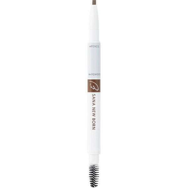 SANA NewBorn W Brow EX Eyebrow Pencil, Powder and Brush - B10