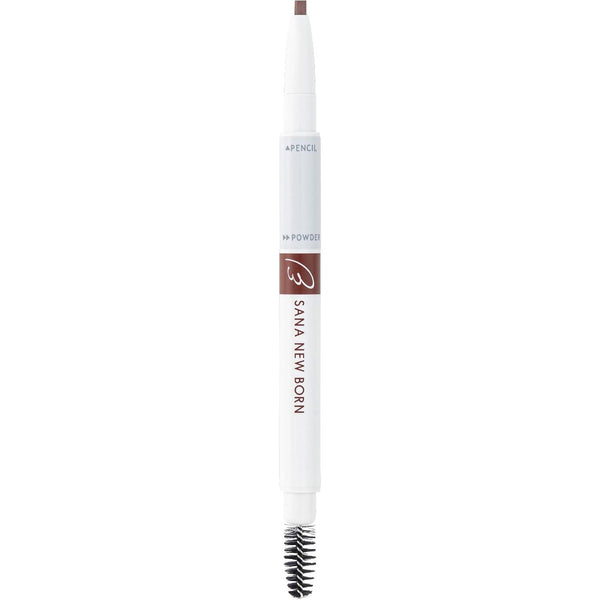 SANA NewBorn W Brow EX Eyebrow Pencil, Powder and Brush - B10