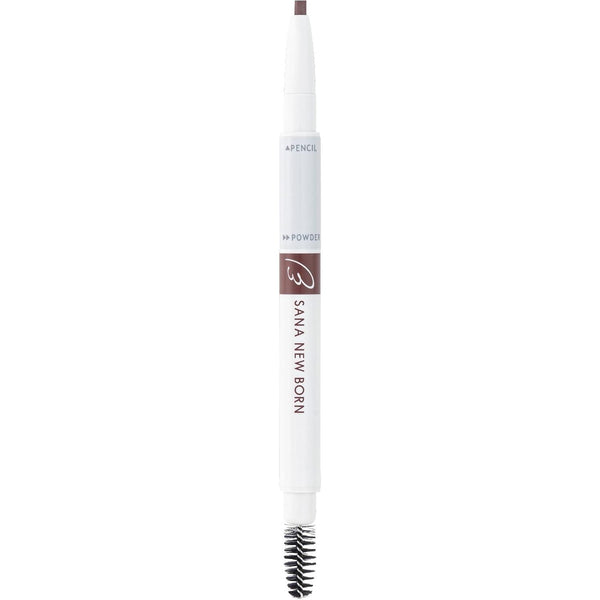SANA NewBorn W Brow EX Eyebrow Pencil, Powder and Brush - B10