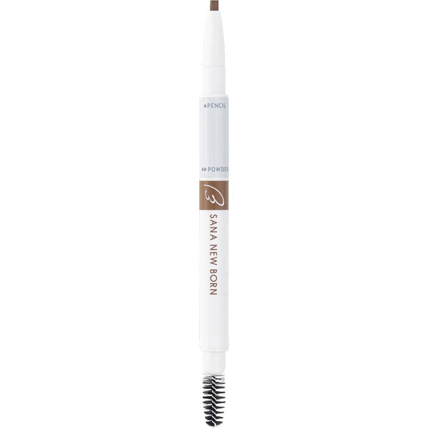 SANA NewBorn W Brow EX Eyebrow Pencil, Powder and Brush - B10