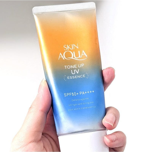 Skin Aqua Tone Up UV Essence Tinted Sunscreen Latte Beige SPF50+ 80g