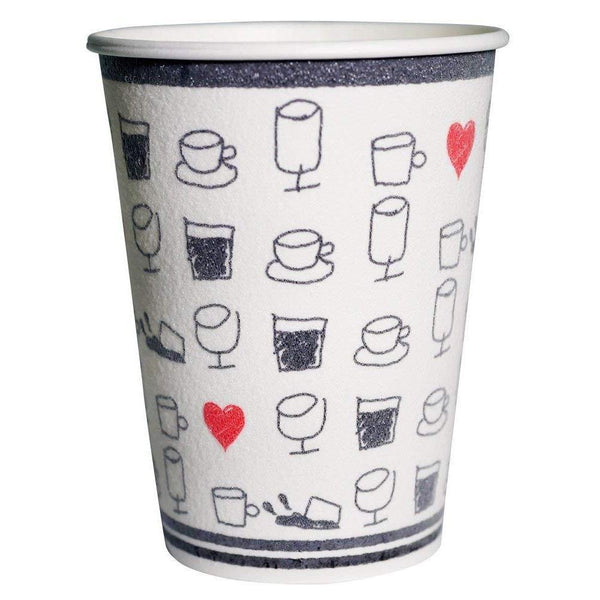 Sunnap Insulated Paper Cups for Hot Drinks 50 Units